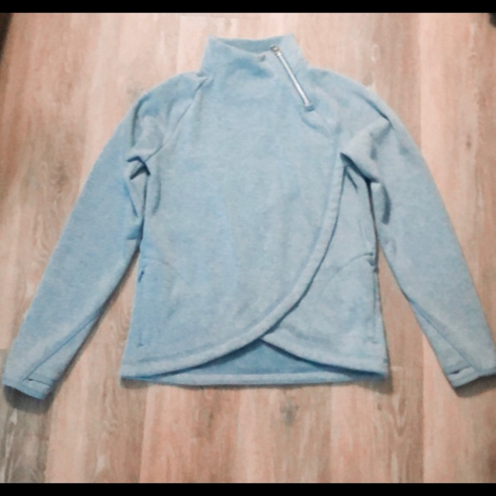 Blue Athleta Girl Quarterzip